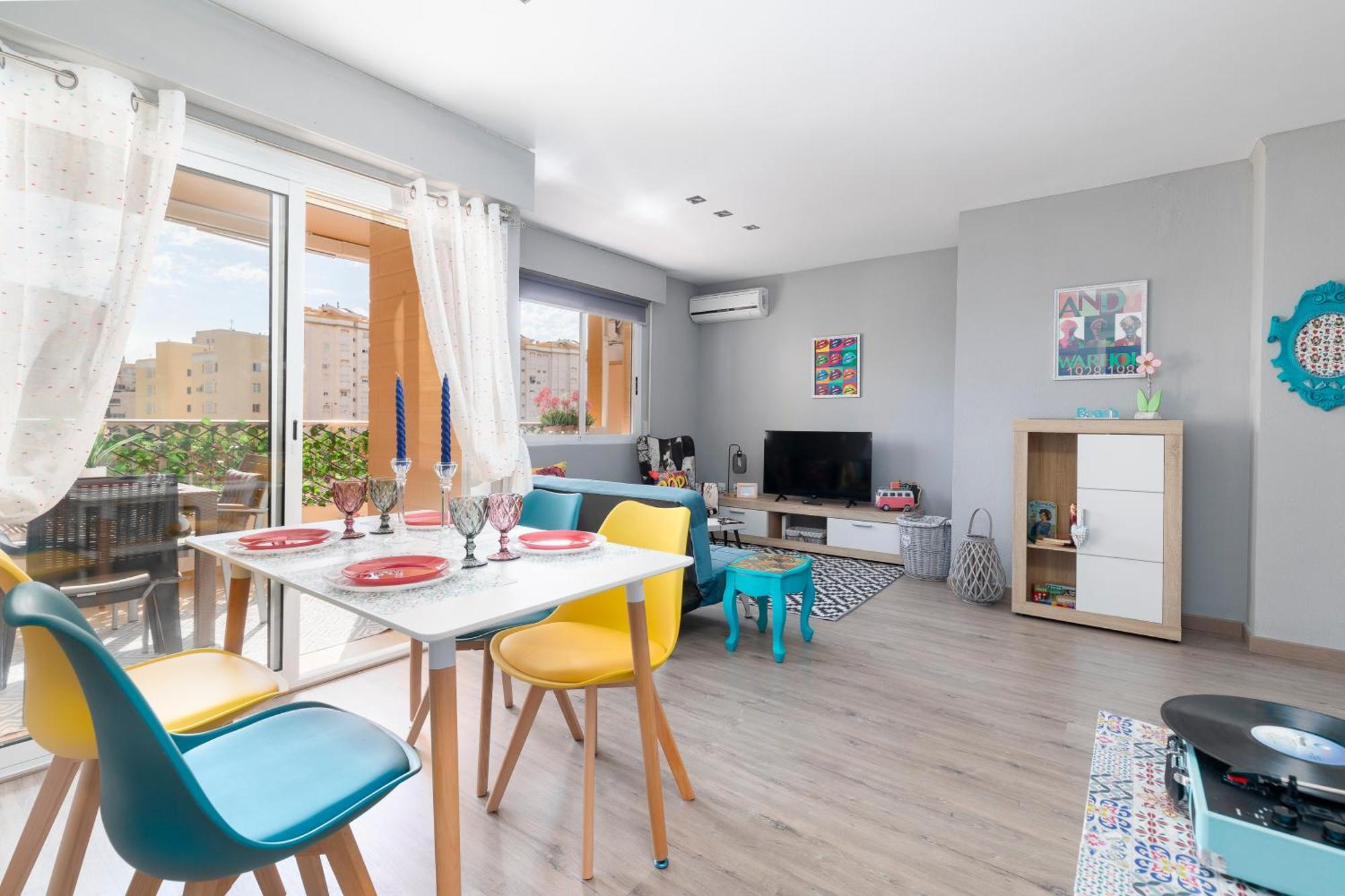 Retro Apartamento Divino Con Piscina Y Playa Familias Parejas Playa de Gandía Exterior foto